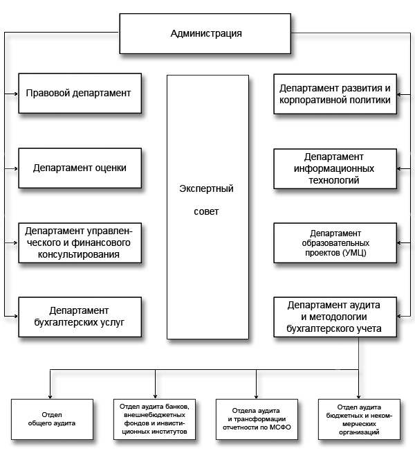 Организационная структура Аудиторской фирмы «Фемида-Аудит»